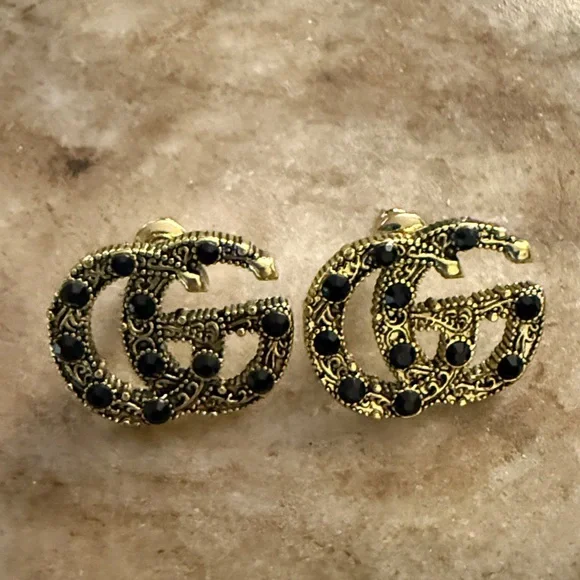 Gucci Up-Cycled Zipper pull Charms earnings - Picture 2 of 6